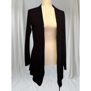 David Lawrence Black Open Front Women's Cardigan - Size M